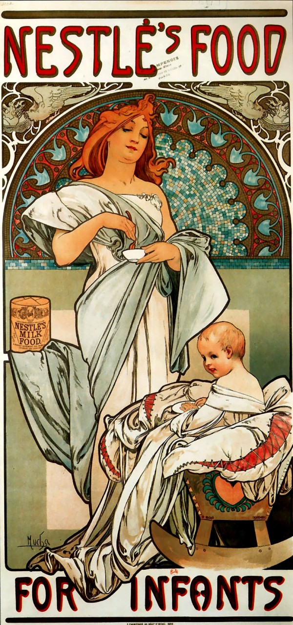 Nestle food for infants by Alphonse Mucha